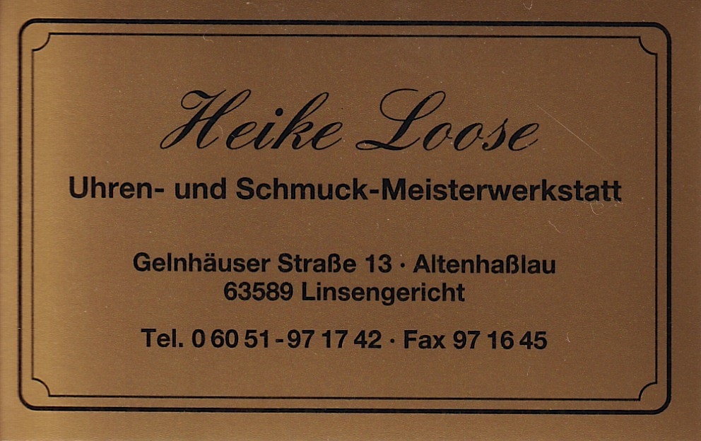 Goldschmiedeatelier Heike Loose Logo